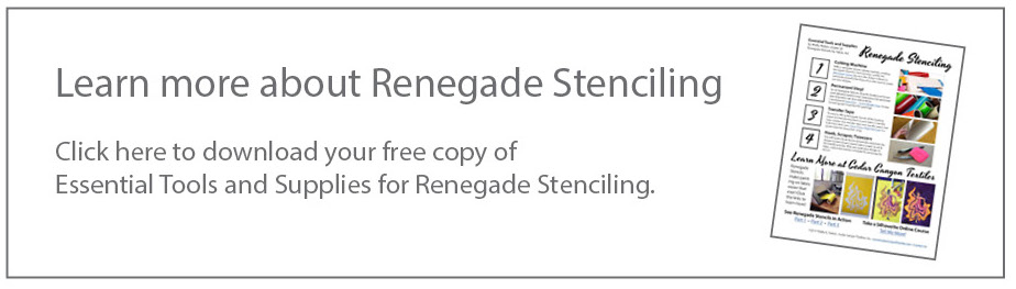 Click here to download your free Essential Tools and Supplies for Renegade Stenciling Guide