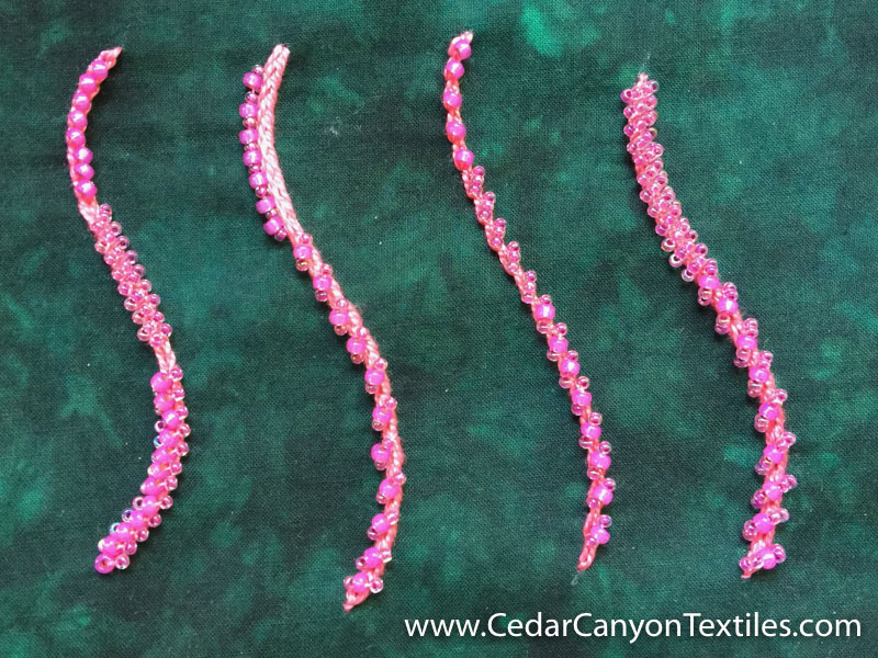 8 Ways to make a Beaded Heavy Chain Stitch - Shelly G. Stokes